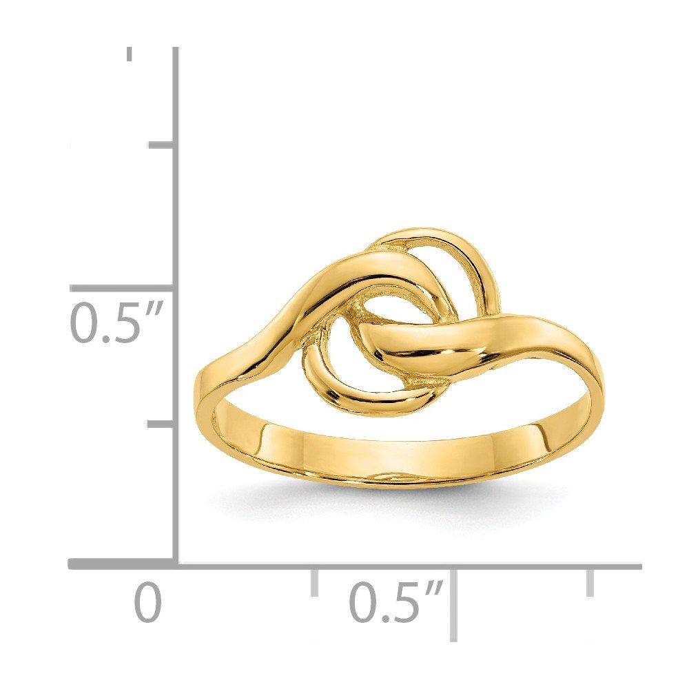 14K Solid Yellow Gold Free Form Ring (2mm-10mm) - Elegant Stackable Ring for Everyday Wear, Gift for Her, Wedding, Anniversary & Special Occasions