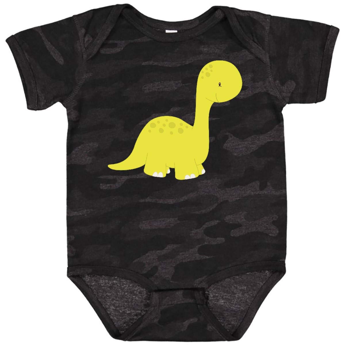 Inktastic Adorable Dinosaur Baby Bodysuit - Cute Brontosaurus Dino Onesie for Infants & Toddlers | Perfect for Playtime, Daycare & Dinosaur-Themed Birthday Parties