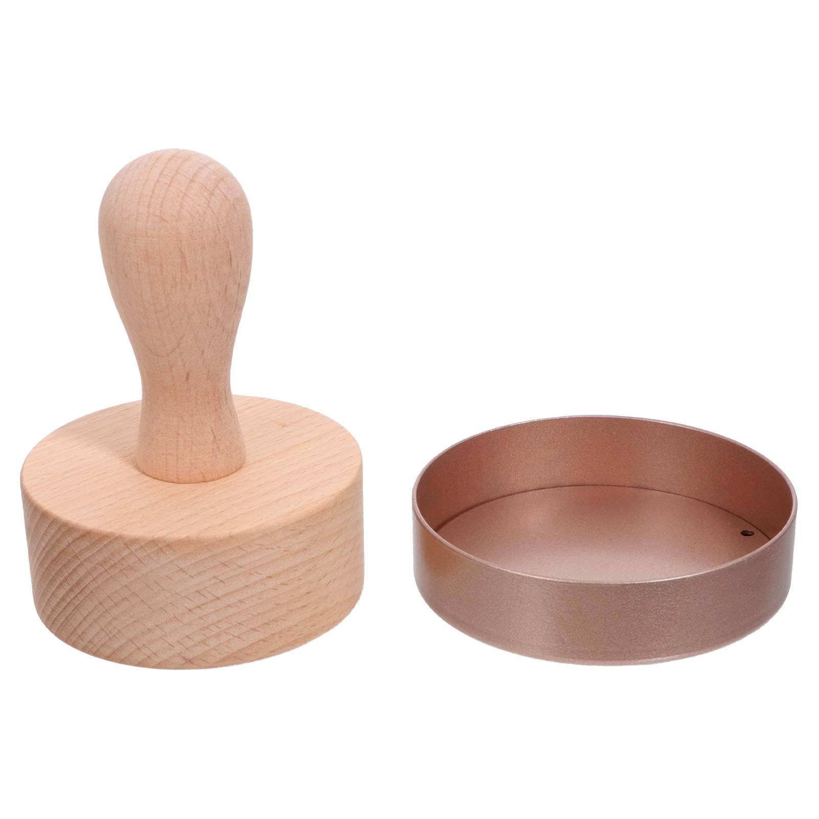 DOITOOL Wooden Tart Tamper Set - Pie Pastry Dough Press Tool with Egg Tart Pan Mold for Baking Mini Tarts, Cheesecakes, Pasta & Desserts | Perfect for Home Bakers, DIY Pastry Making & Professional Kitchen Use