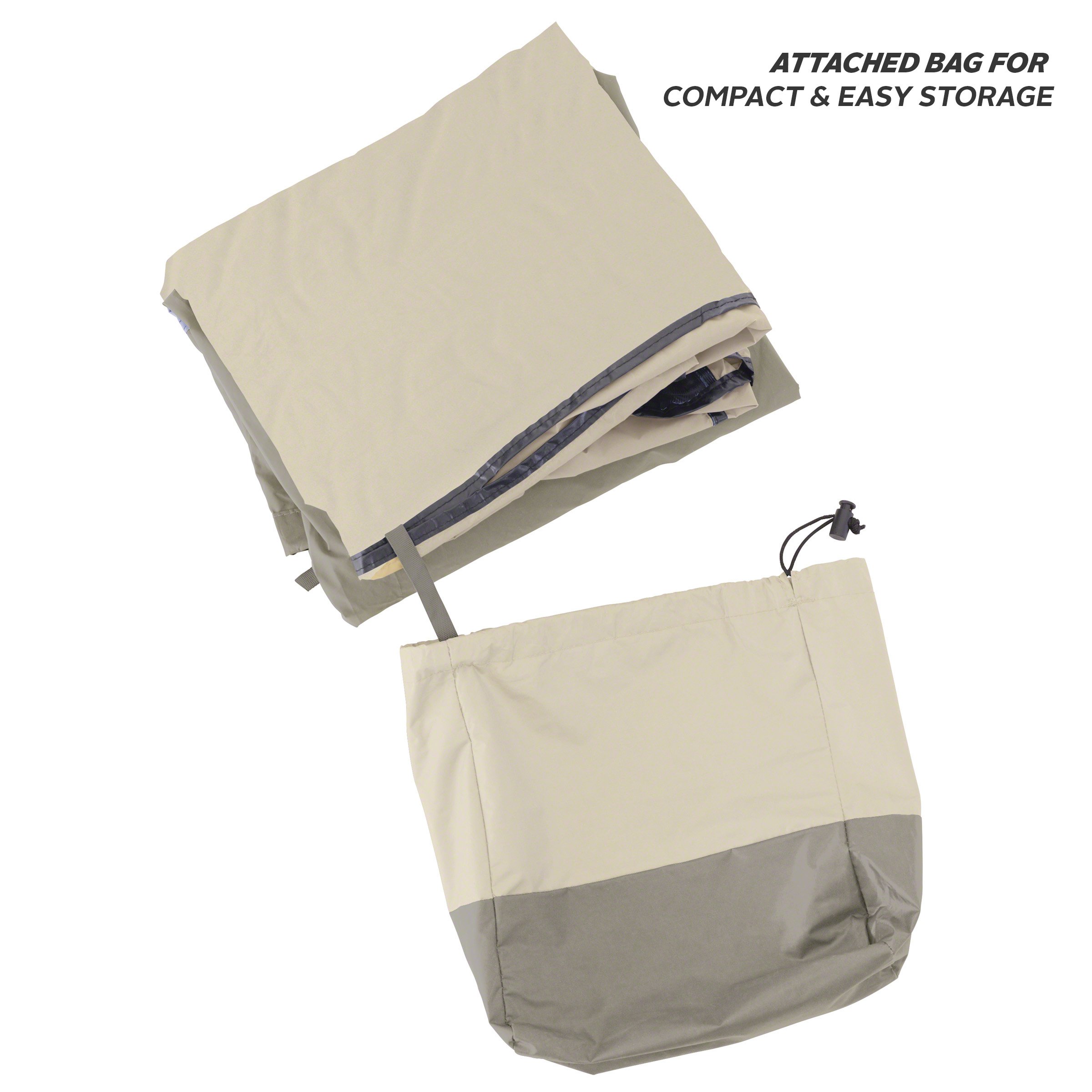 Belltown Outdoor Patio Table & Chair Cover - Weatherproof, Grey for Small Sets