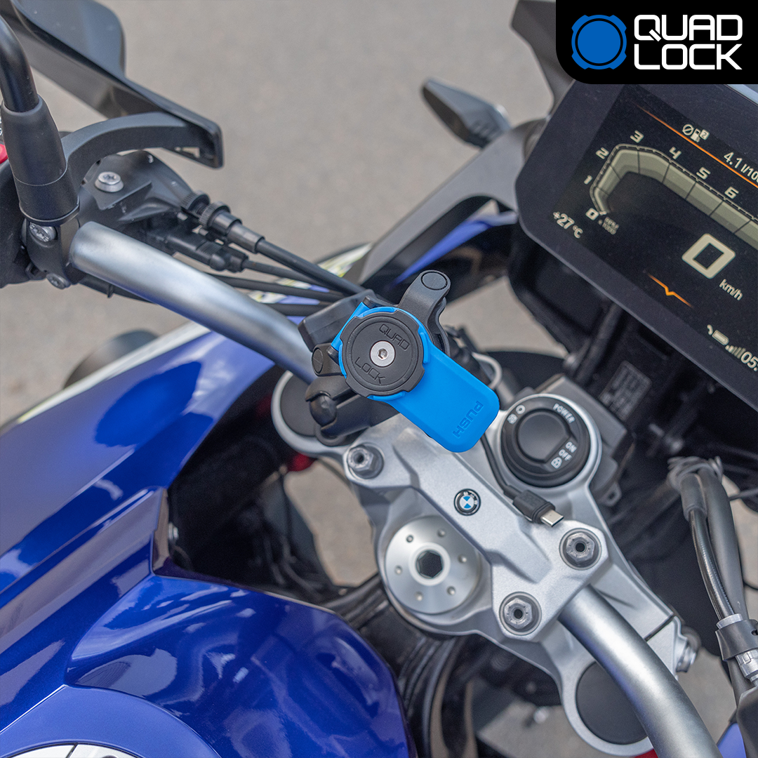 1 Ball Motorcycle Phone Mount Kit - Universal Adjustable Handlebar Holder for iPhone & Smartphones - Perfect for GPS Navigation & Hands-Free Riding