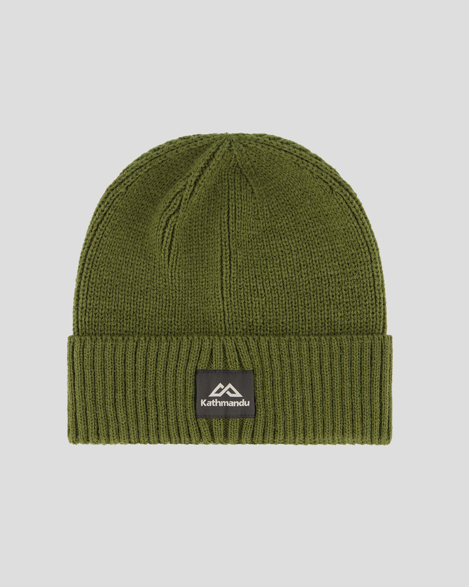 Badge Beanie 3.0 - Dark Fern Green Winter Hat with Embroidered Logo - Warm Knit Skull Cap for Men & Women - Perfect for Skiing, Snowboarding and Outdoor Activities