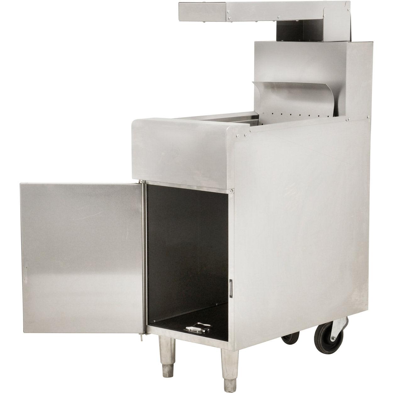 SCRATCH & DENT Nella Freestanding Chip Dump Station with Heat Lamp 43260 - Commercial Food Warmer for Restaurants, Buffets & Catering Events