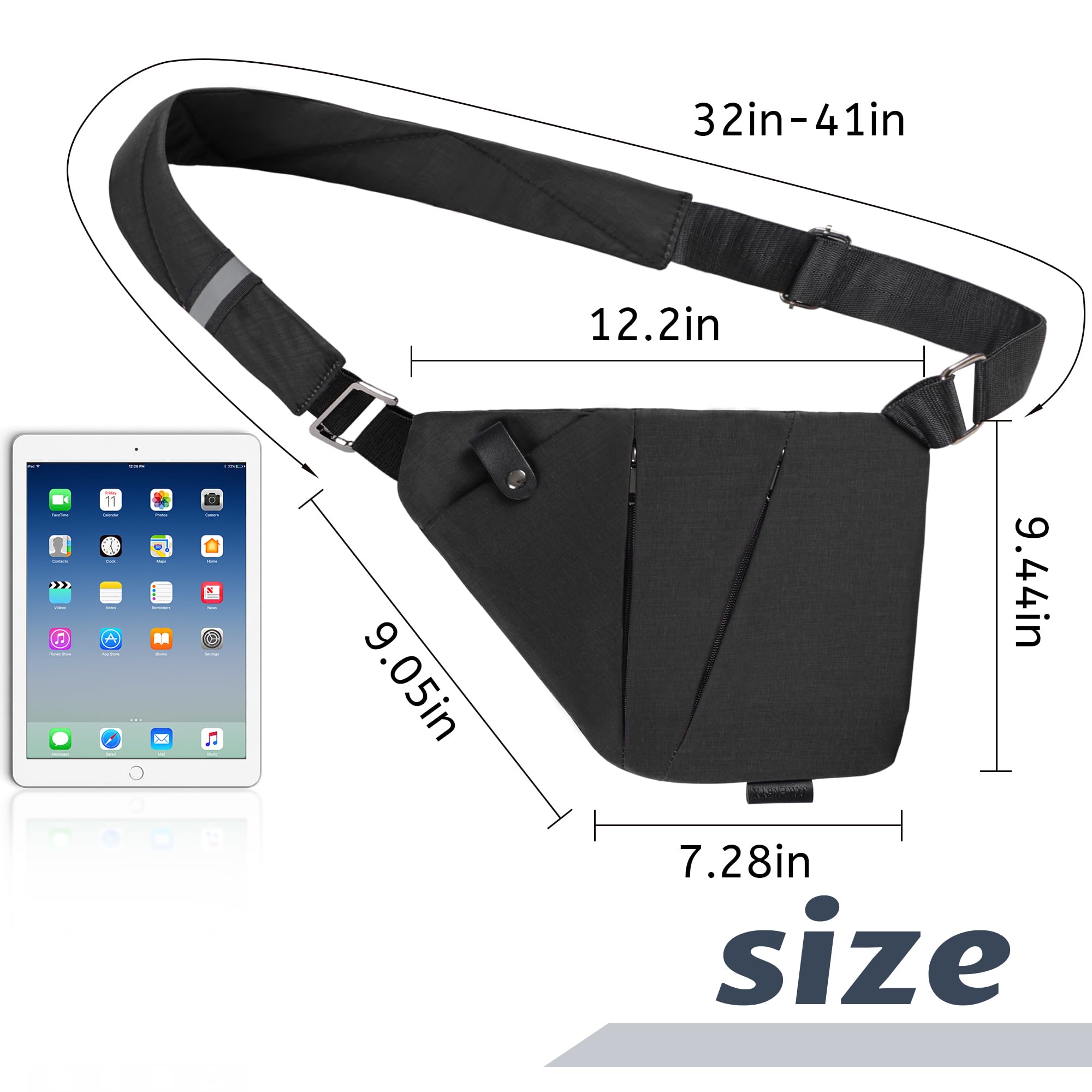 Anti-Theft Crossbody Sling Bag for Women & Men - Secure Travel Purse with RFID Protection | Stylish & Lightweight for Commuting, Sightseeing & Daily Use