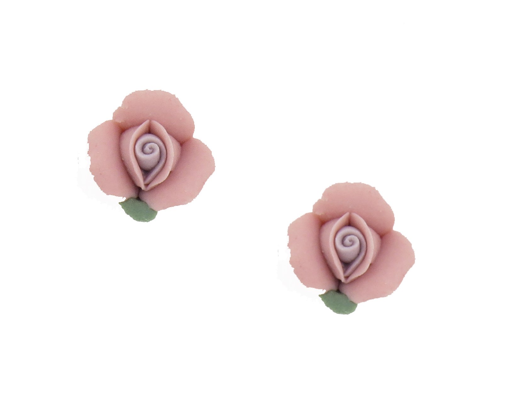 Elegant Pink Roses Earrings by Sienna Sky – Perfect for Weddings, Parties & Everyday Wear