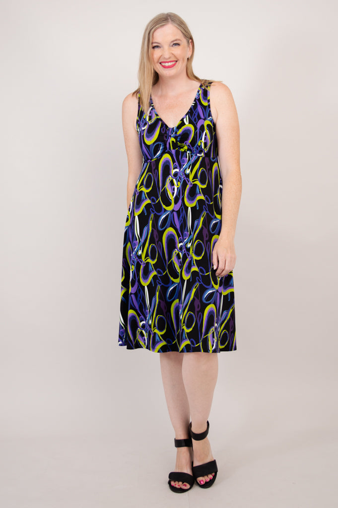 Genesis Dress - Soft & Comfortable Bamboo Fabric, Stylish Swiggle Design - Perfect for Casual Wear, Office & Special Occasions