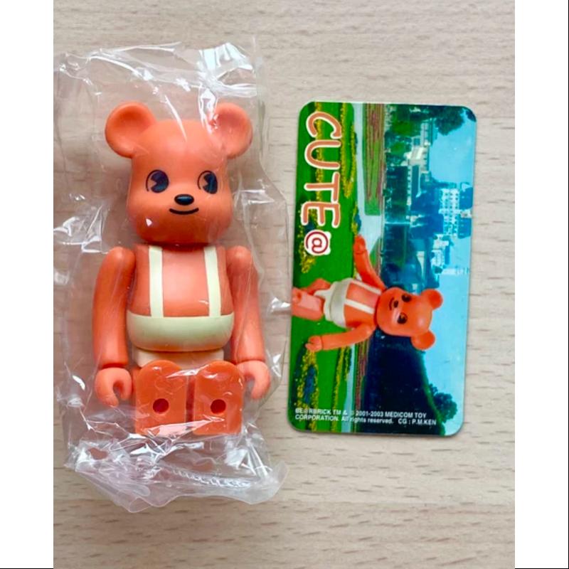 Bearbrick Series 6 CUTE Orange Bear 100% Collectible Vinyl Art Toy - Perfect for Anime Fans, Street Art Collectors & Home Decor Display
