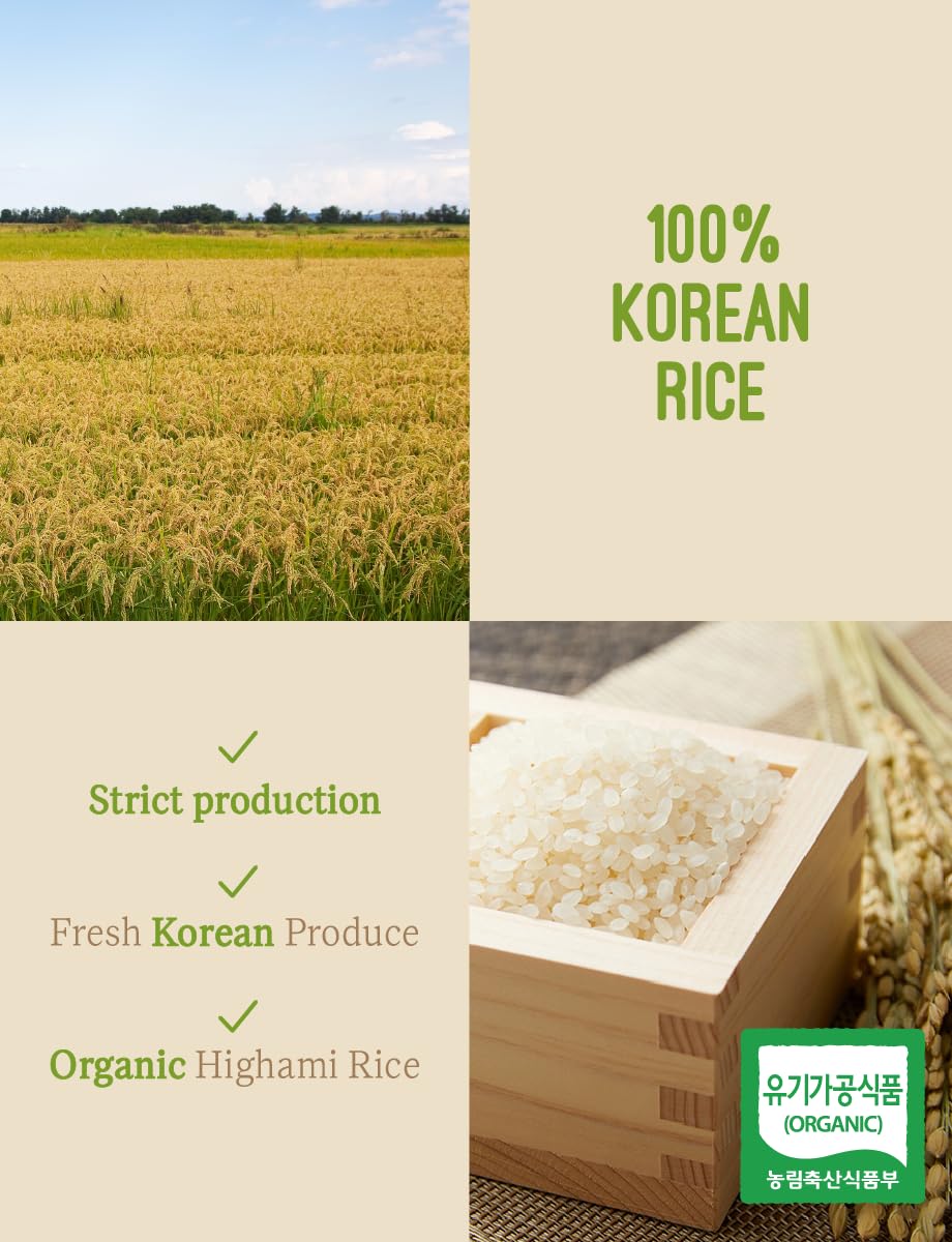 Organic OrgaMom Hiami Rice Powder 18g (10 Pack) - Gluten-Free, Vegan, Non-GMO Rice Powder for Baking, Cooking & Baby Food