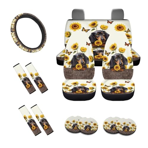 Dachshund Sunflower Butterfly