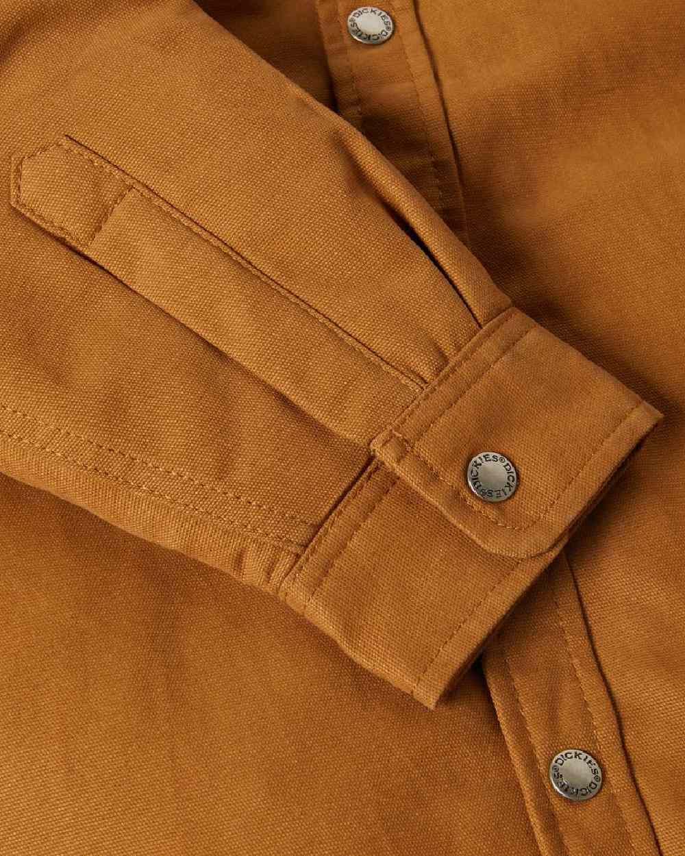 Dickies Men's Duck Shirt Jacket - Durable Workwear for Construction & Outdoor Activities - Perfect for Job Sites, Camping & Casual Wear