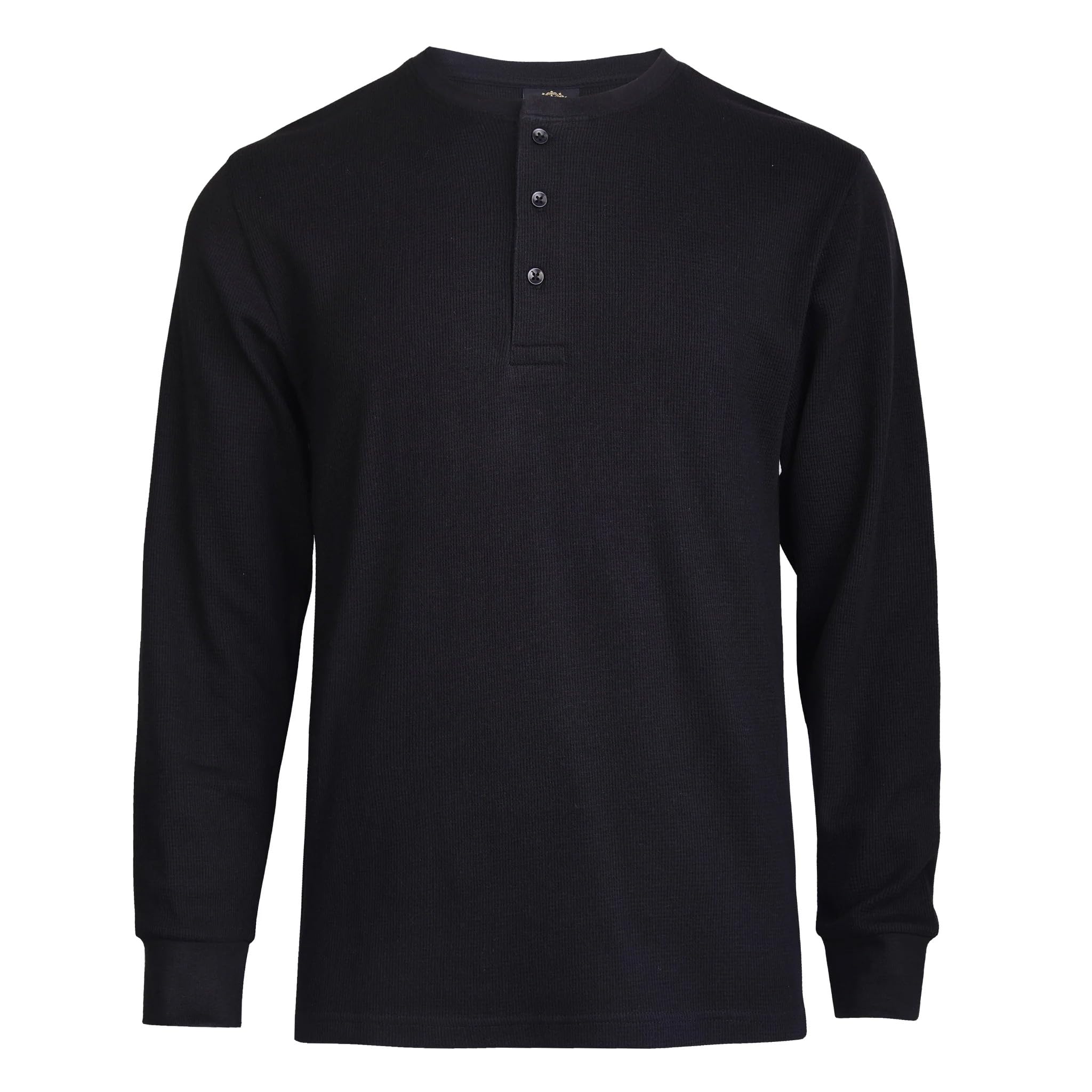 Men's Waffle Knit Henley Long Sleeve Shirt - Breathable Casual T-Shirt for Everyday Wear | Perfect for Work, Weekend Outings & Date Nights