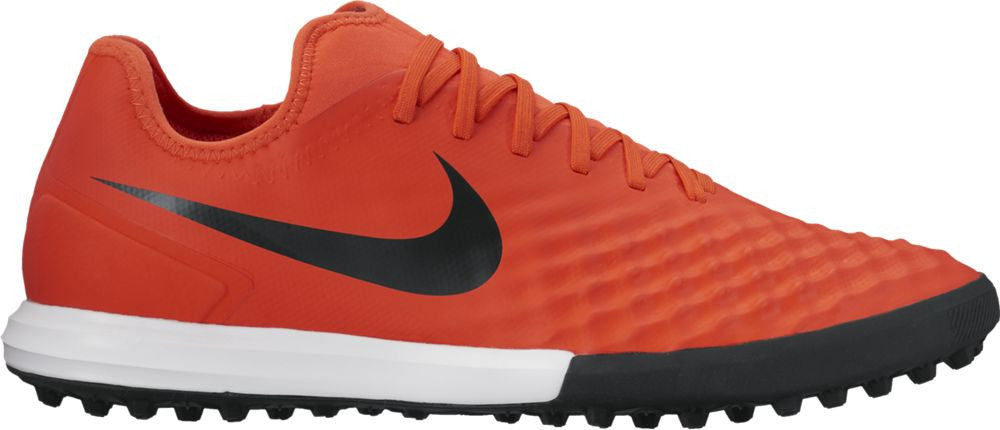 Nike MagistaX Finale II TF Turf Soccer Shoes for Men - Max Orange/Black/Total Crimson - Artificial Grass Football Cleats for Training & Matches