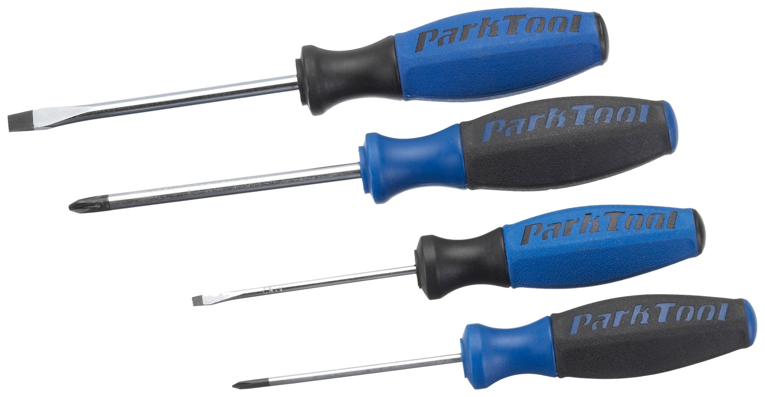Park Tool SDSET - Professional Bike Repair Screwdriver Set (4-Piece, Sizes 0/2/3/6) for Bicycle Maintenance & Home Workshop Use