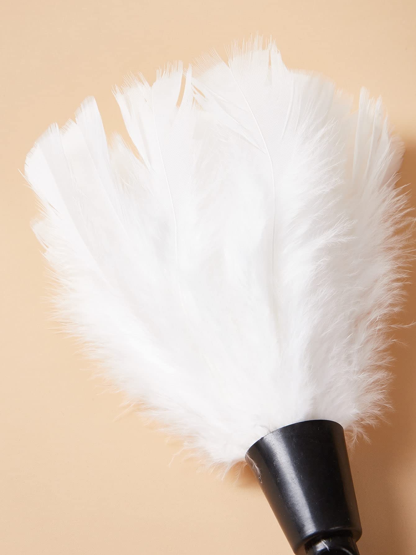 9.9 Inch White Feather Tickler - Sensual Adult Toy for Couples, SM Play & Role Play | Perfect for Teasing, Flirting & Cosplay Scenes