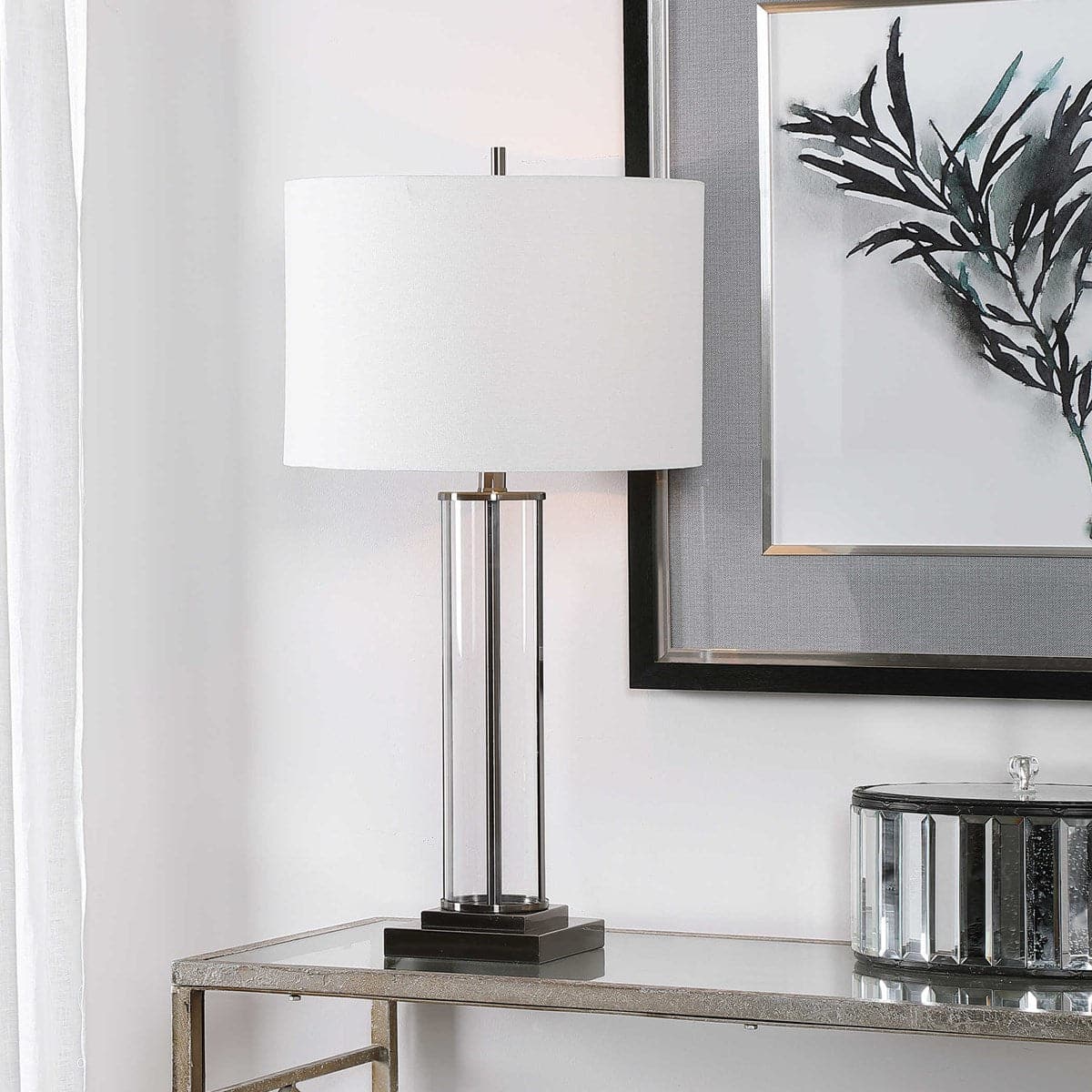 Stylish Adorned Table Lamp for Home Decor - Perfect for Living Room, Bedroom & Office Lighting