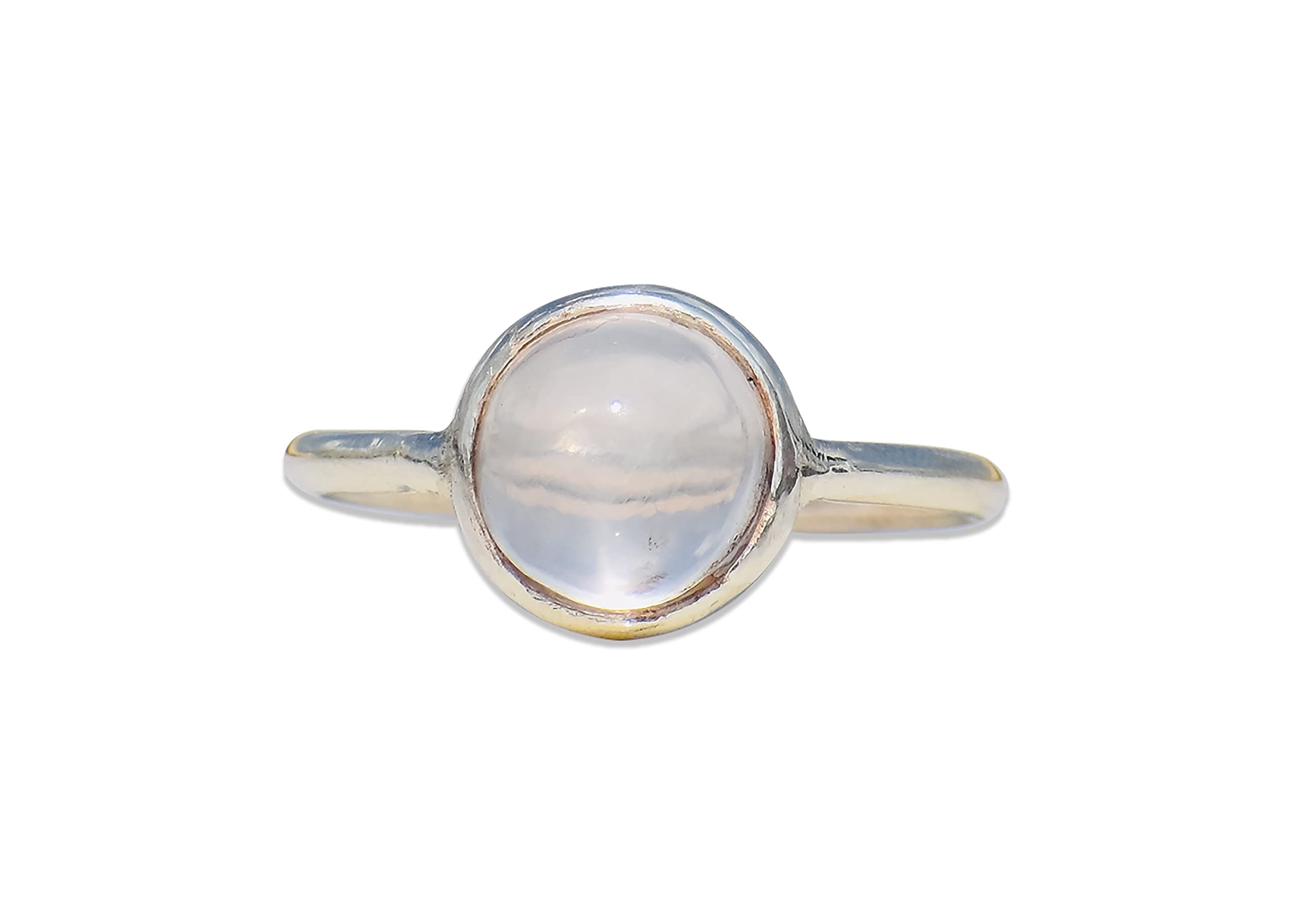 Rose Quartz Ring - 925 Sterling Silver Stackable Minimalist Gemstone Ring for Women, January Birthstone Jewelry - Perfect for Everyday Wear, Gifts & Layering