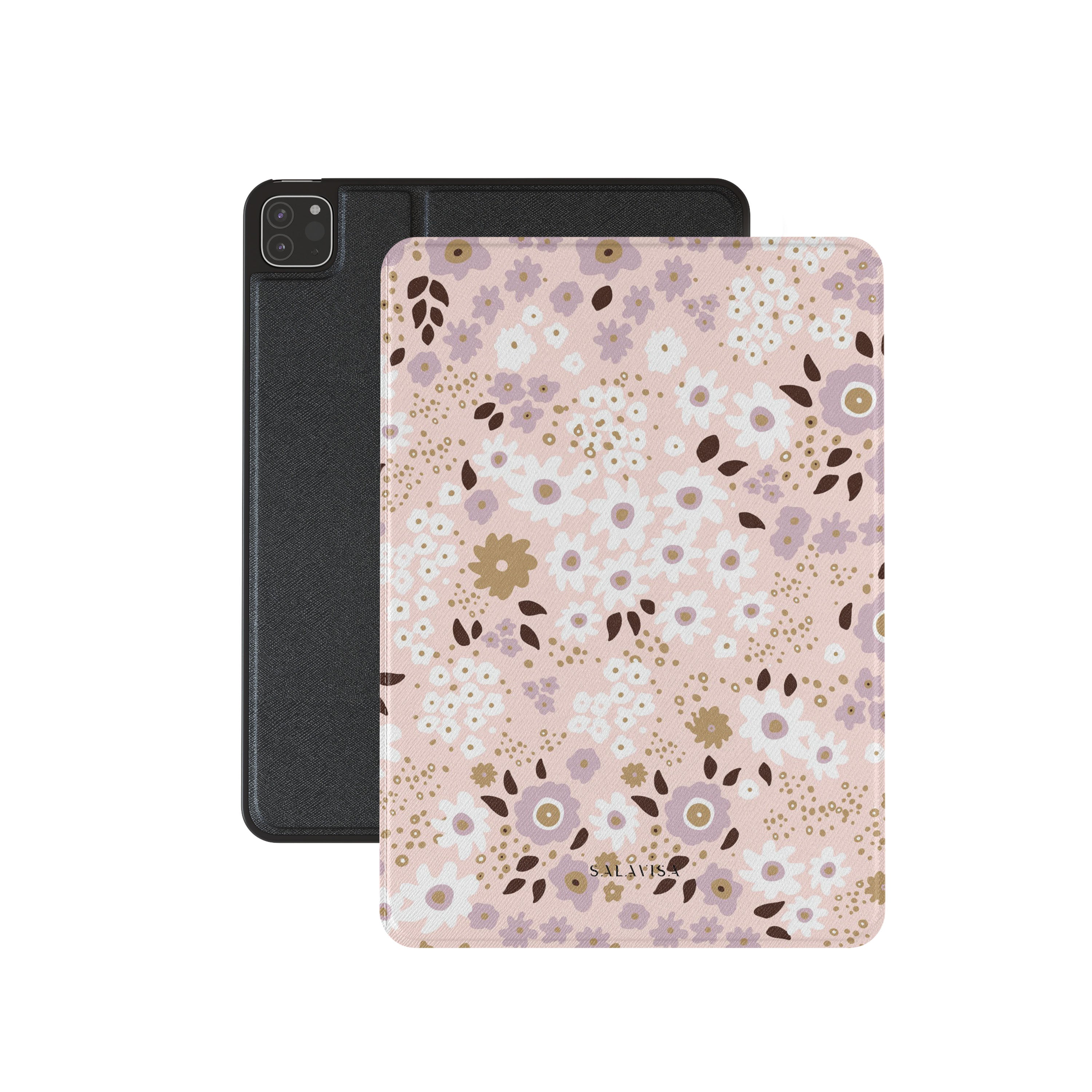 Cute Pink Ditsy Floral iPad Case - Slim Protective Cover for iPad Air/Pro (6th-10th Gen) - Perfect for Work, School & Travel Accessories
