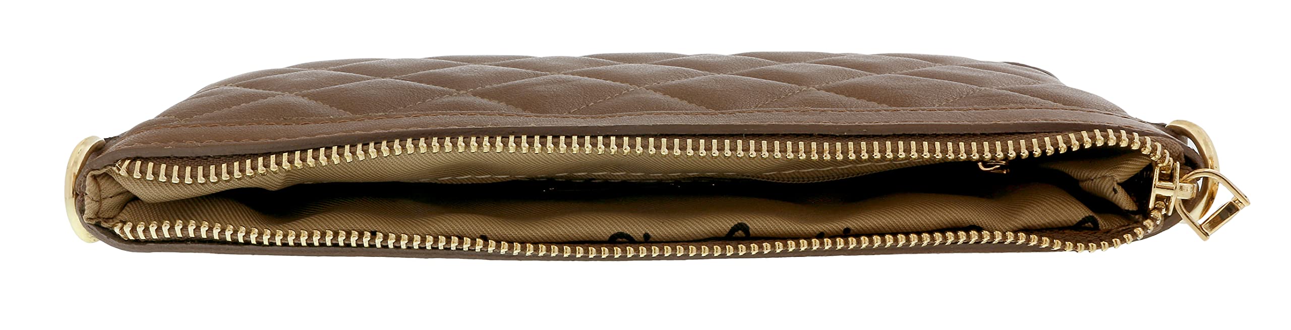 Pierre Cardin Dark Taupe Leather Quilted Crossbody Bag for Women - Stylish & Durable Purse for Everyday Use, Work, Travel & Date Night