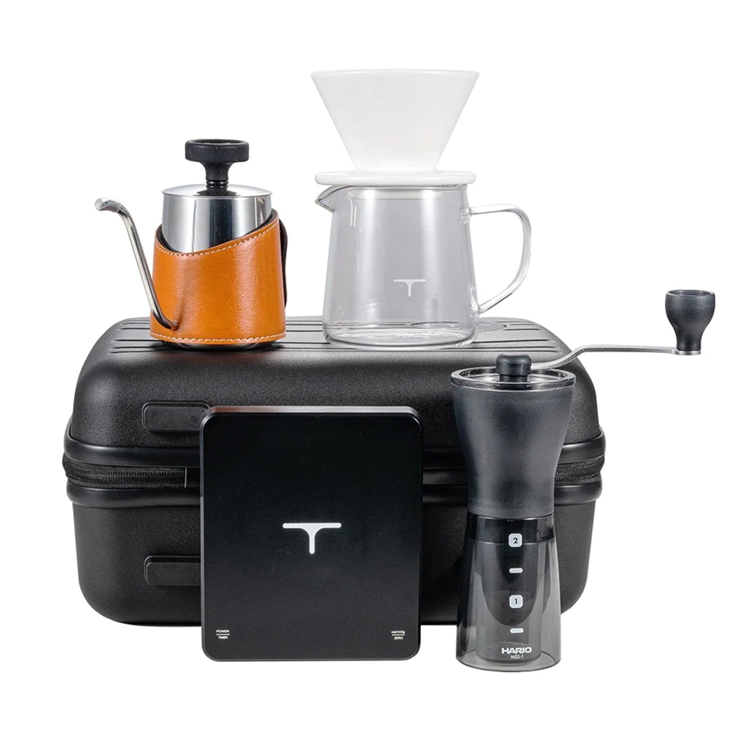 I.XXI 6-Piece Portable Coffee Travel Kit with Stainless Steel Mug - Perfect for Camping, Office & Road Trips