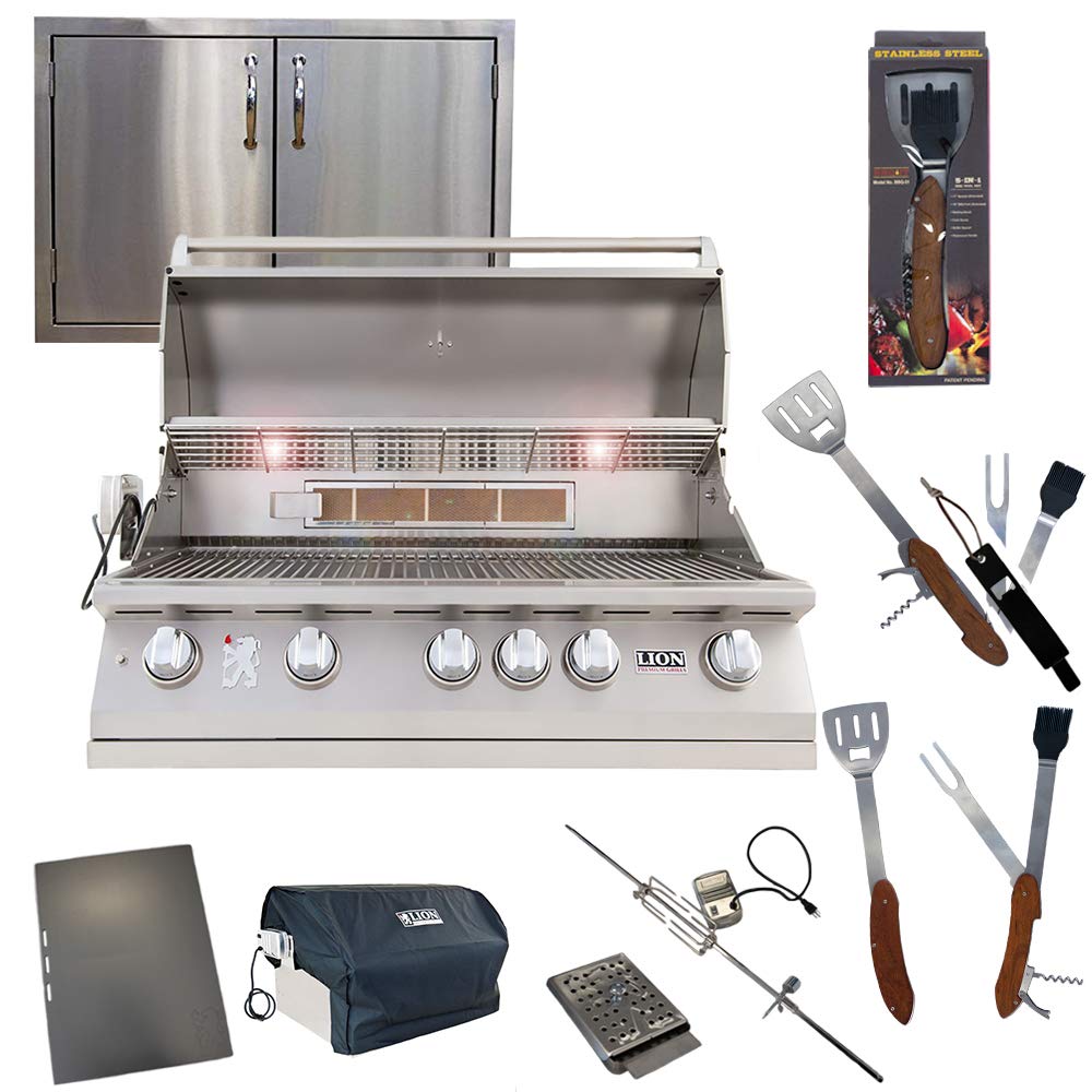 Lion Premium Grills 40-Inch Liquid Propane Gas Grill L90000 - American Made BOB 30