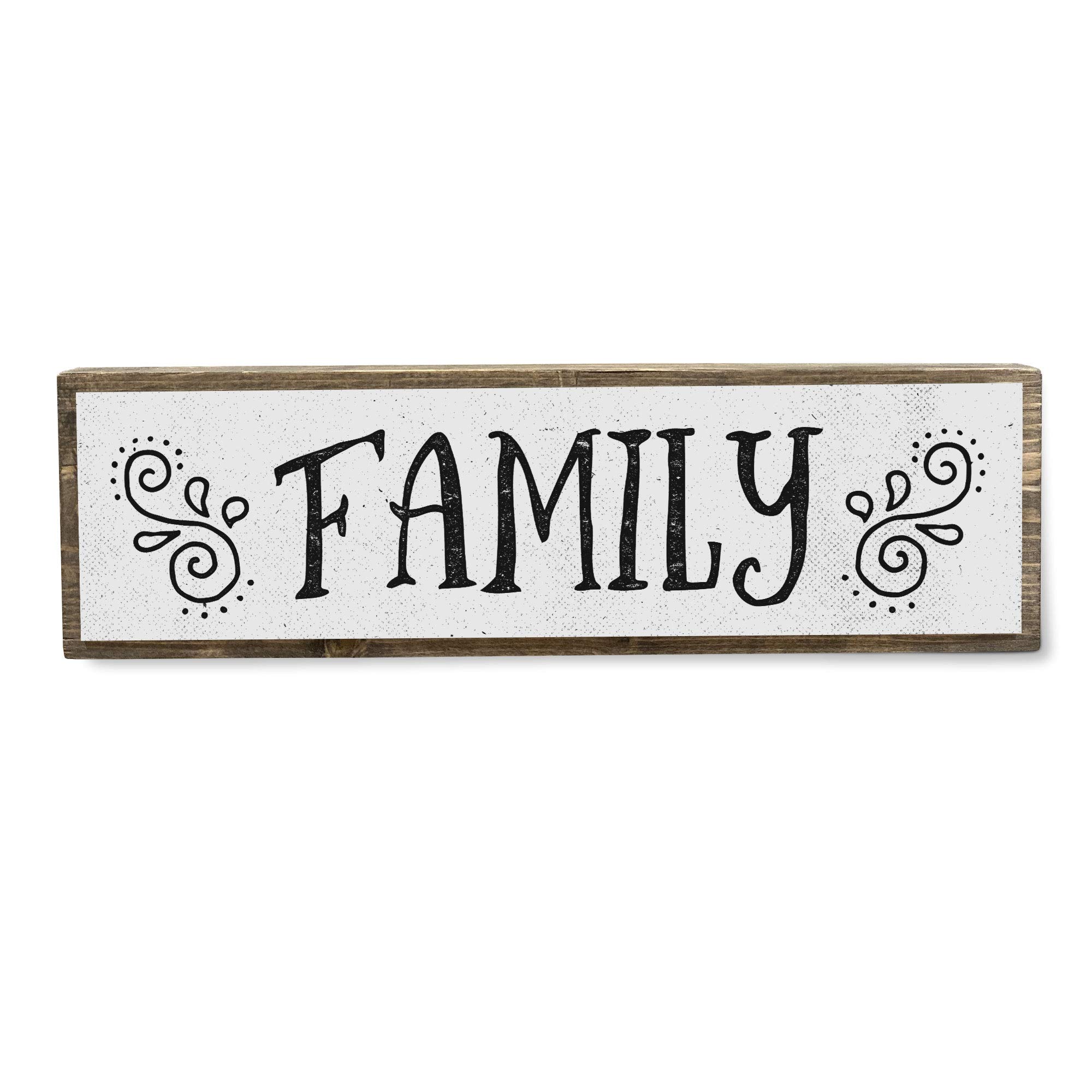 Custom Family Wood Signs - Medium Size with Metal Accents for Home Decor | Perfect for Living Room, Bedroom & Farmhouse Style