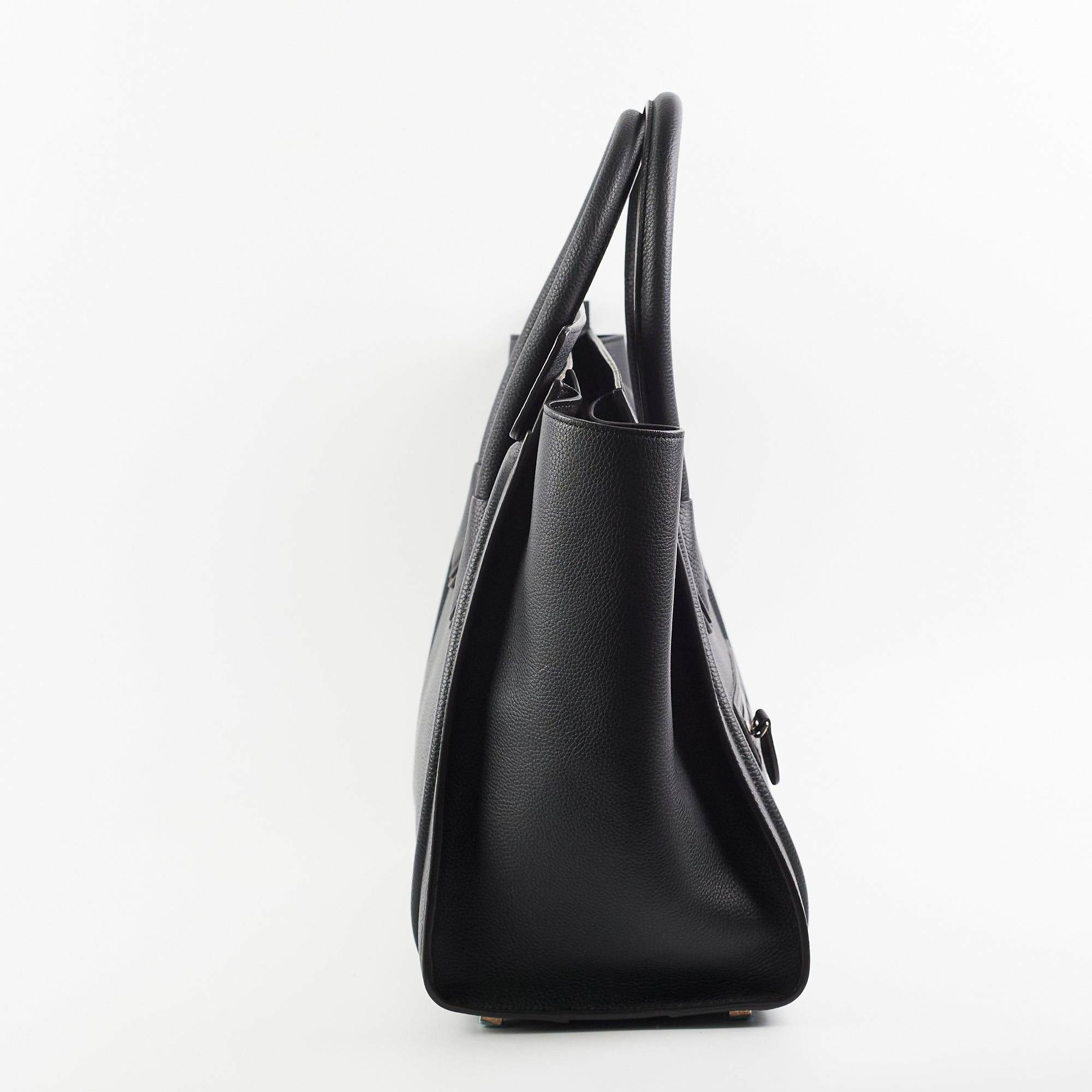 Celine Mini Luggage Bag in Black Grainy Leather - Perfect for Work, Travel & Everyday Use