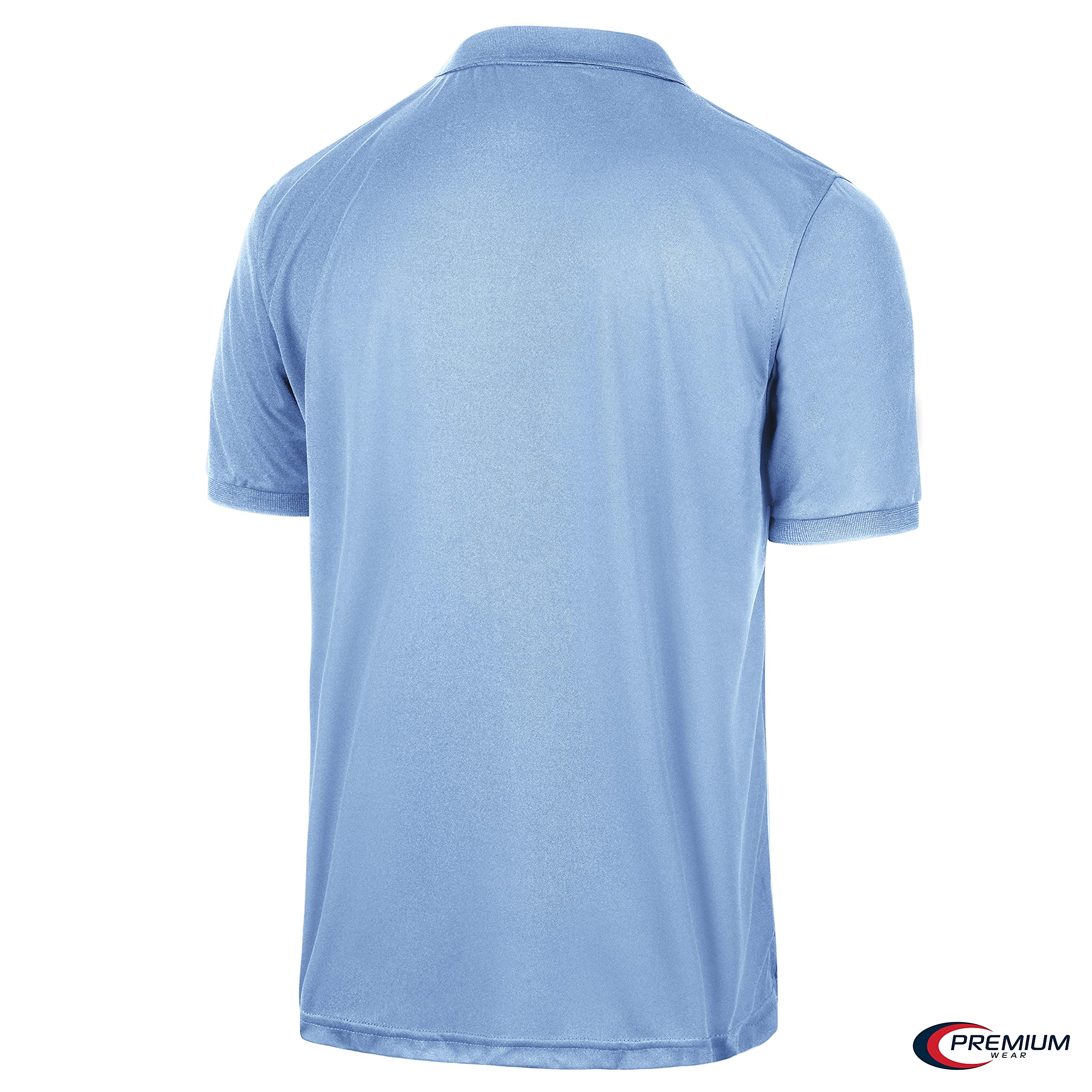 Premium Moisture-Wicking Men's Polo Shirt - Breathable Quick-Dry Performance Tee for Golf, Work & Outdoor Activities