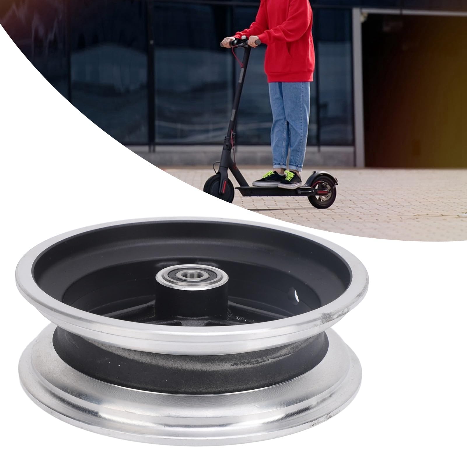 **10x2.75-6.5 Aluminum Alloy Electric Scooter Hub - 6 Holes Lightweight Wheel Hub for Safer & Smoother Riding - Perfect for Commuting & Urban Travel**