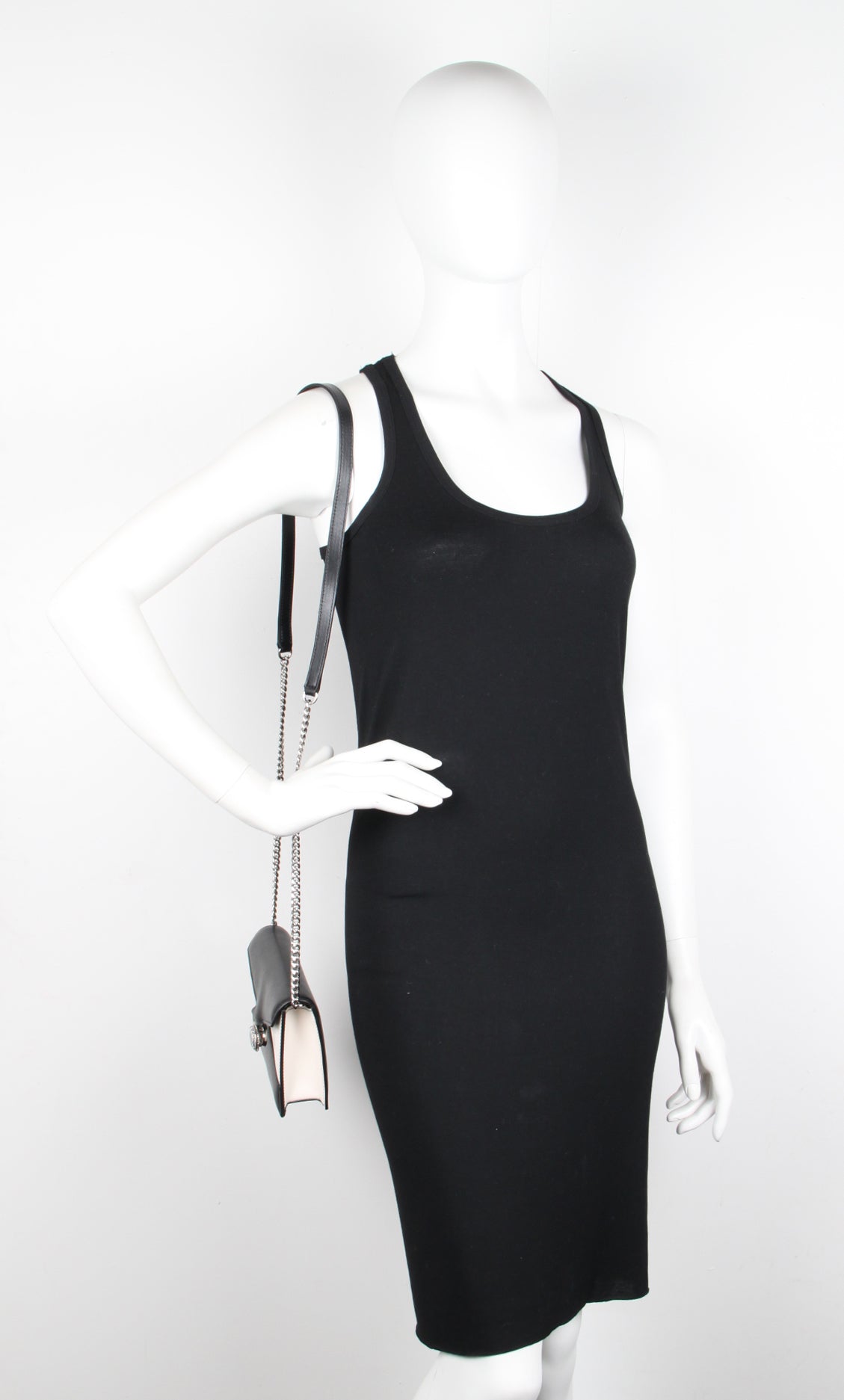 Stylish Pin Shoulder Bag Small - Bi-Color Black & Silver Crossbody Purse for Women | Perfect for Everyday Use, Travel, and Parties