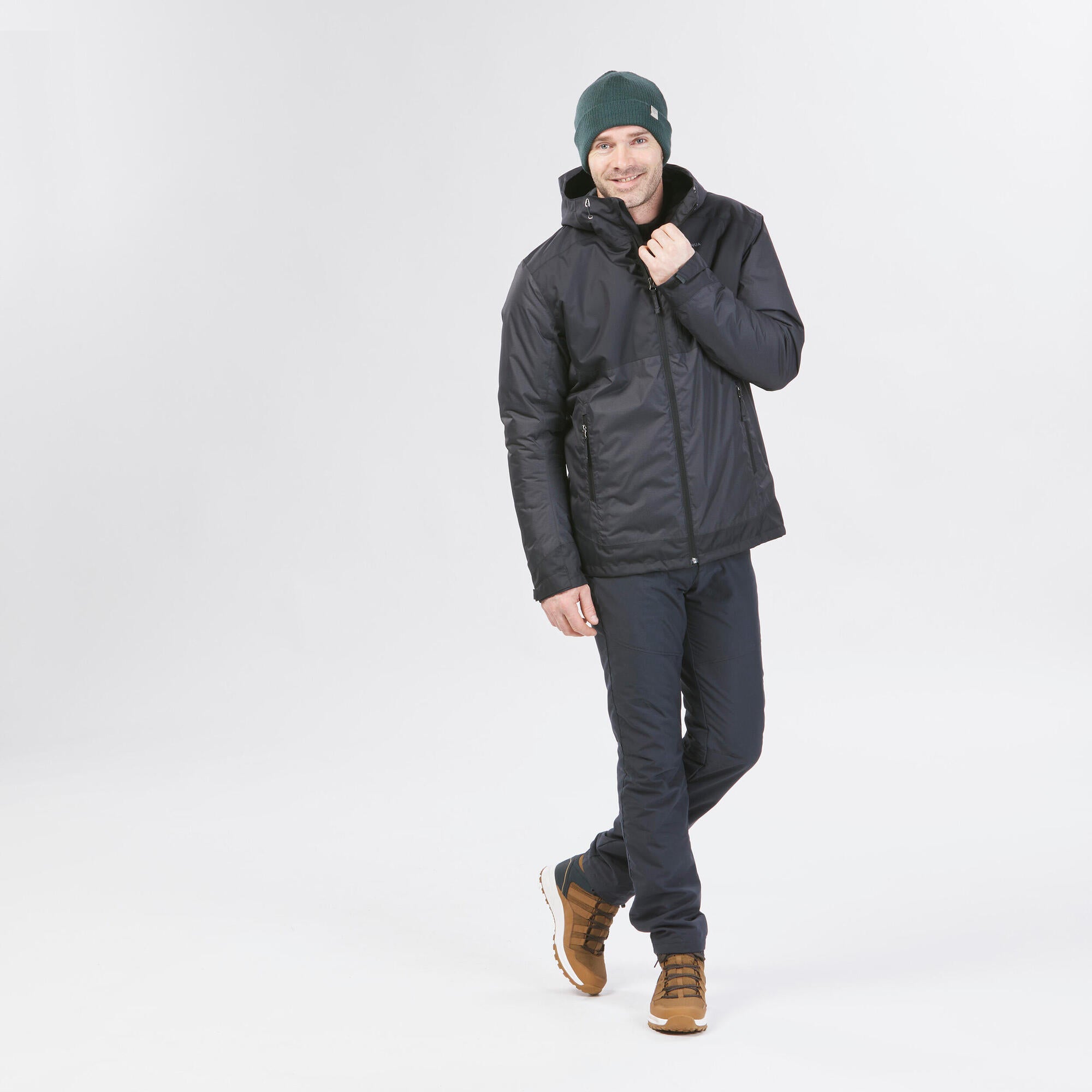 Quechua SH500 Men's Waterproof Winter Hiking Jacket for Cold Weather -14°F | Outdoor Activities, Snow Trekking & Winter Camping