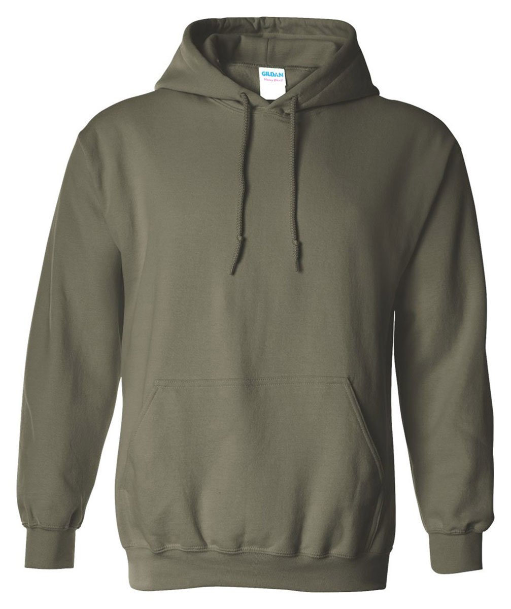 Gildan Men's Heavy Blend 8 Oz. 50/50 Cotton Hooded Sweatshirt - Comfortable Pullover Hoodie for Casual Wear, Gym & Outdoor Activities