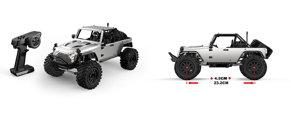 MJX Hyper Go H12Y+ 1/12 Scale High Speed RC Car - 3650 Brushless Motor, Durable Aluminum Shell, 4WD Off-Road Remote Control Truck (Yellow) - Perfect for Backyard Racing, Off-Road Adventures & RC Hobbyists