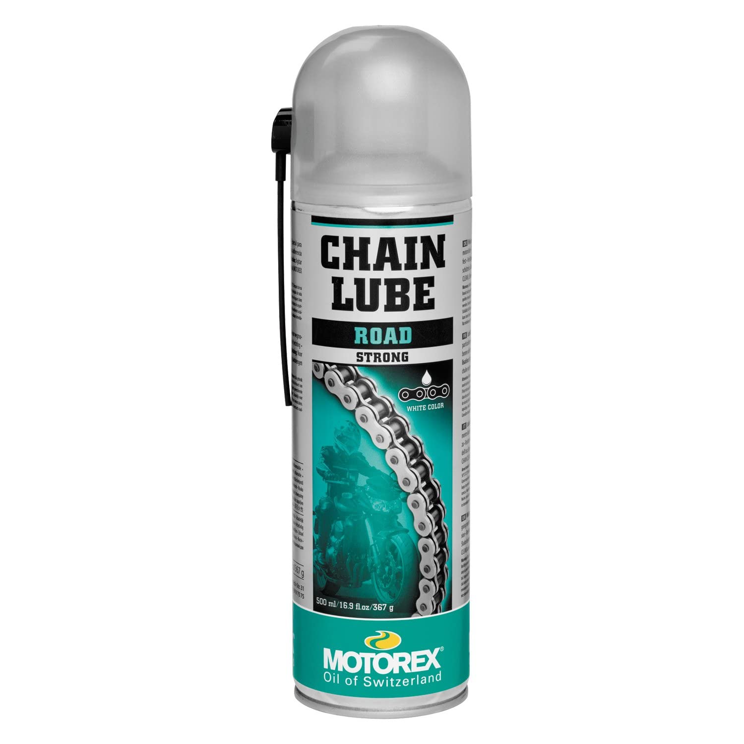 Motorex VOC Compliant 0.5 Liter Chain Lube 622 Street Spray 500ml (102372) - Premium Motorcycle Chain Lubricant for Smooth Riding & Long-Lasting Protection