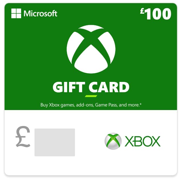 Microsoft Xbox Live $100 Gift Card - Digital Email Delivery for Xbox Games, Subscriptions & In-Game Purchases - Perfect for Gaming Enthusiasts & Gift-Giving