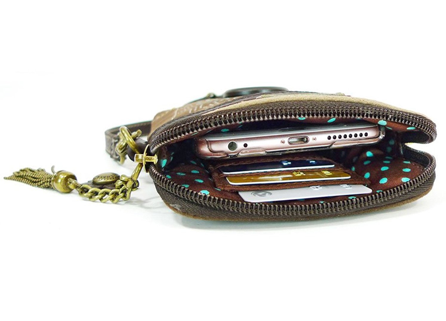 CHALA Women's Crossbody Phone Purse - PU Leather & Canvas Multicolor Handbag with Adjustable Strap | Perfect for Travel, Shopping & Everyday Use