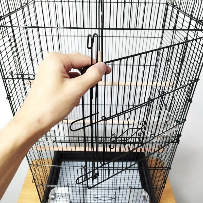 DAYANG 614 Large Black Bird Cage 47x36x92cm - Spacious Aviary for Parrots, Cockatiels & Finches - Perfect for Home, Garden or Pet Store Display