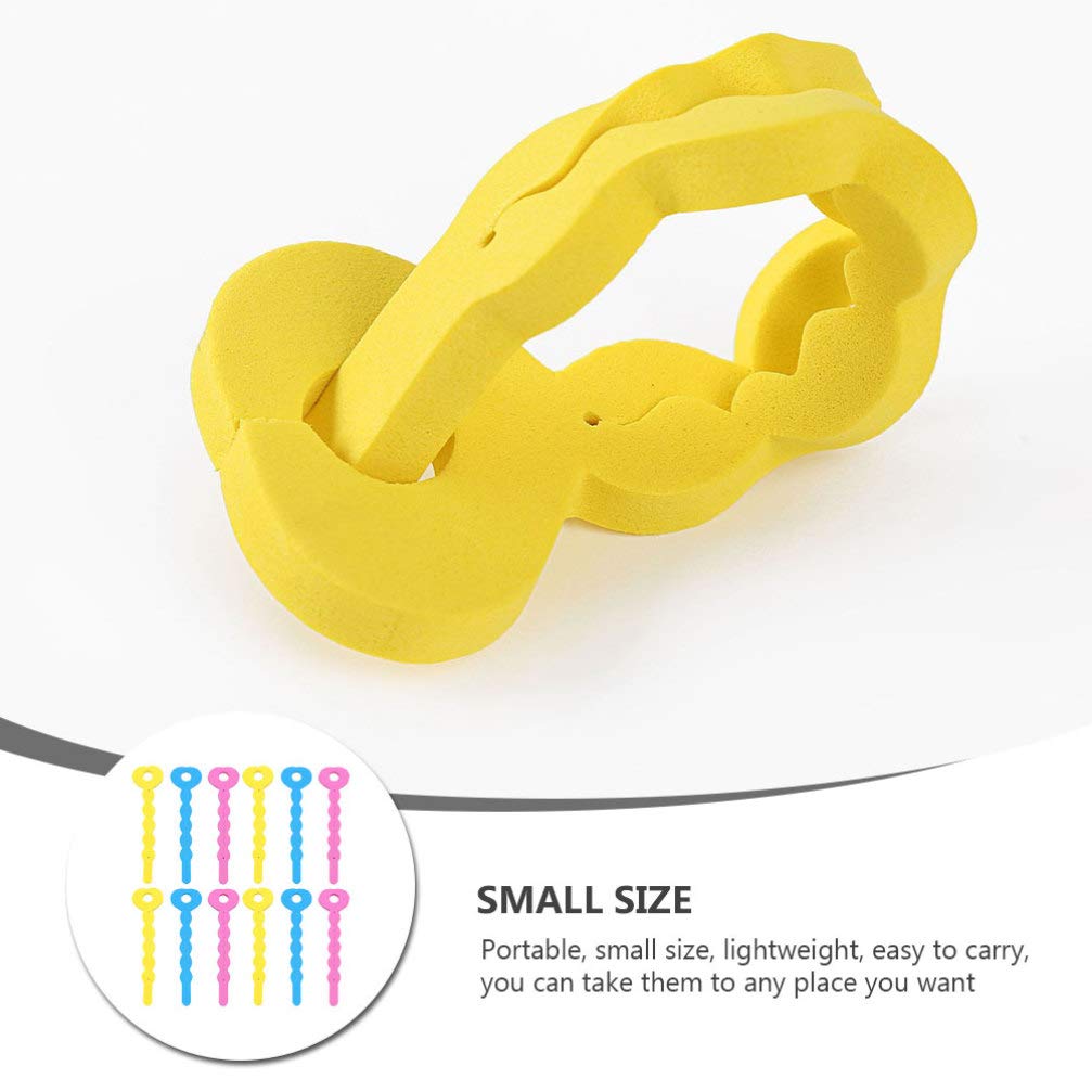 24pcs Foam Sponge Hair Rollers for Curly Hairstyles - DIY Hair Styling Tools with Soft Sponge Border - Perfect for Home Salon, Party & Wedding Hairstyling