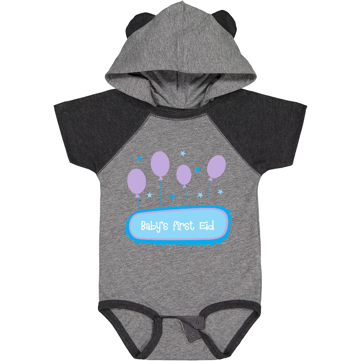 Inktastic Baby's First Eid Bodysuit - Cute Islamic Holiday Outfit for Newborns & Infants - Perfect for Eid Celebrations, Family Photos & Special Occasions
