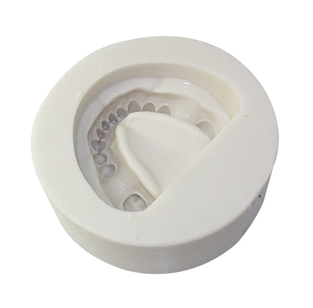 **Edentulous Jaw Silicone Mold for Dental Plaster Models - Complete Cavity Block Dental Supplies - Perfect for Dentists, Labs & Dental Students**