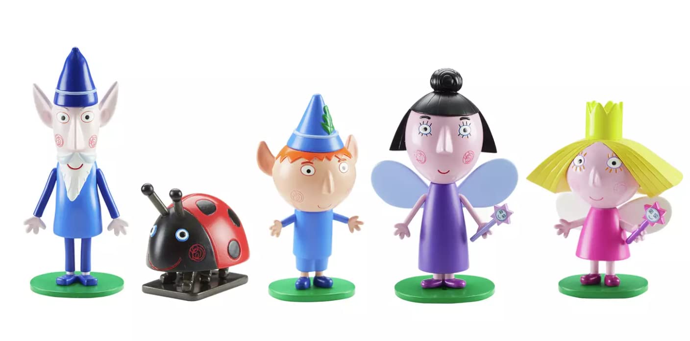 Ben & Holly's Little Kingdom Collectible 5-Figure Playset - Wise Old Elf, Nanny Plum & Friends - Imaginative Pretend Play for Kids | Birthday Gift, Party Favor, Preschool Learning Toy