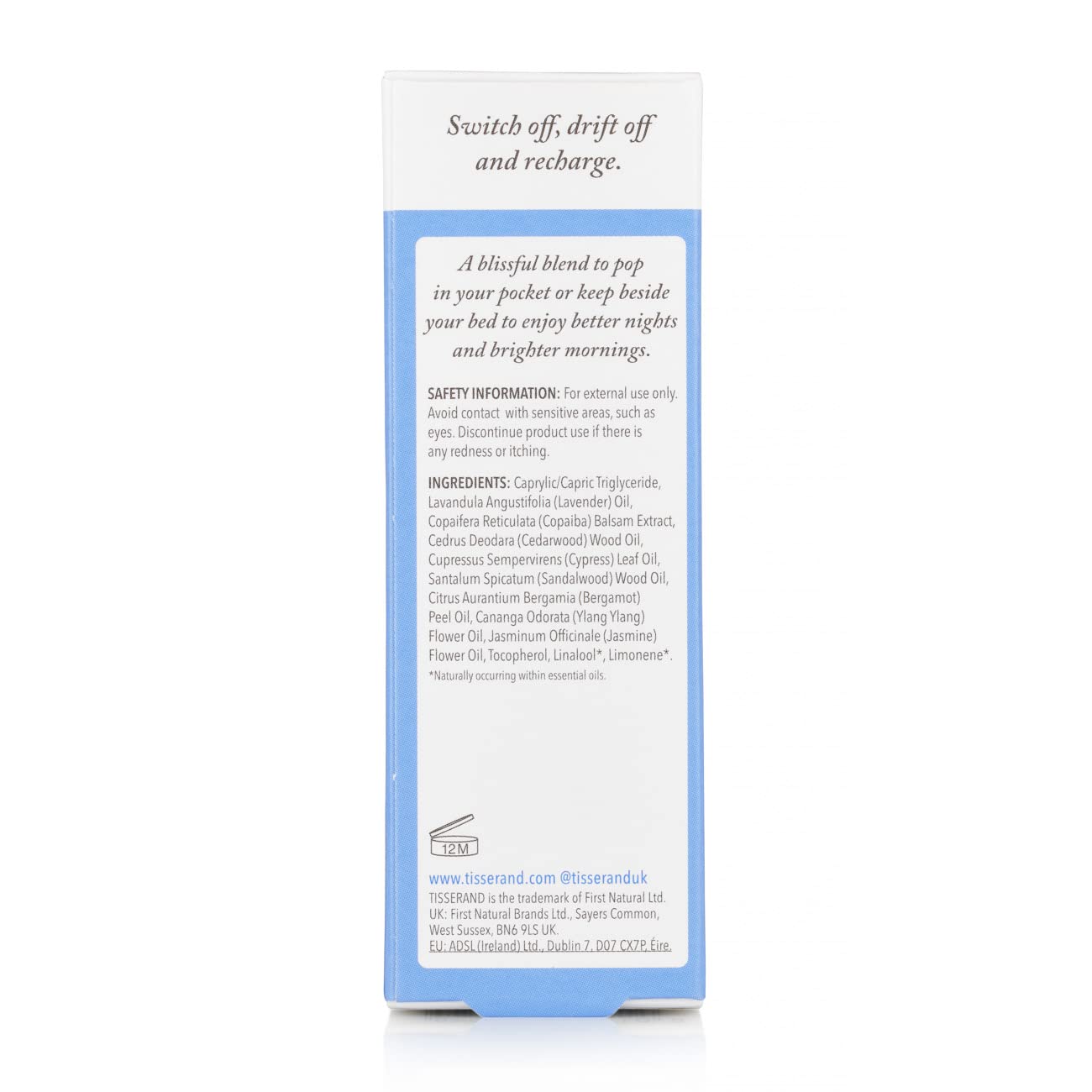 Tisserand Aromatherapy Sleep Better Essential Oil Roller - 10ml Lavender, Jasmine & Sandalwood Blend - 100% Natural Pure Essential Oils for Stress Relief & Relaxation - Perfect for Bedtime, Travel & Meditation