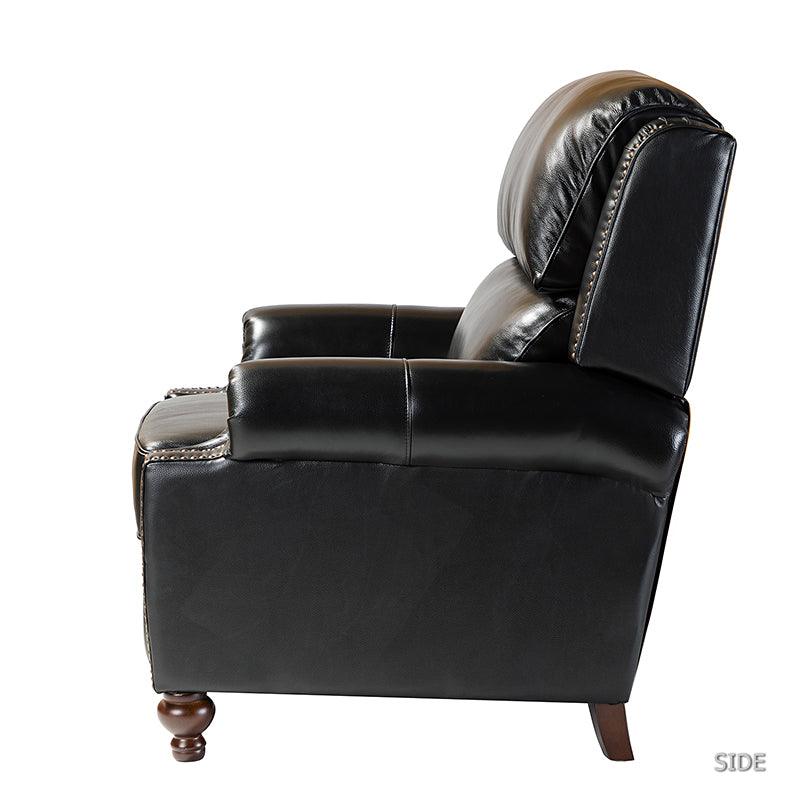 Mid Century Modern Genuine Leather Recliner Chair - Consuela Handcrafted Lounge Chair for Living Room, Office & Home Theater
