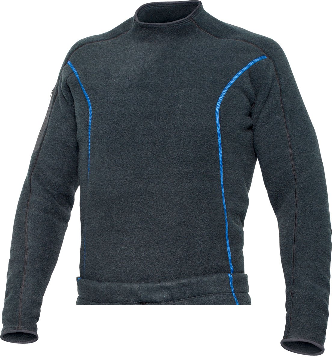 SB SYSTEM Mid Layer Top for Men - Lightweight & Breathable Black Thermal Shirt for Hiking, Camping & Outdoor Activities