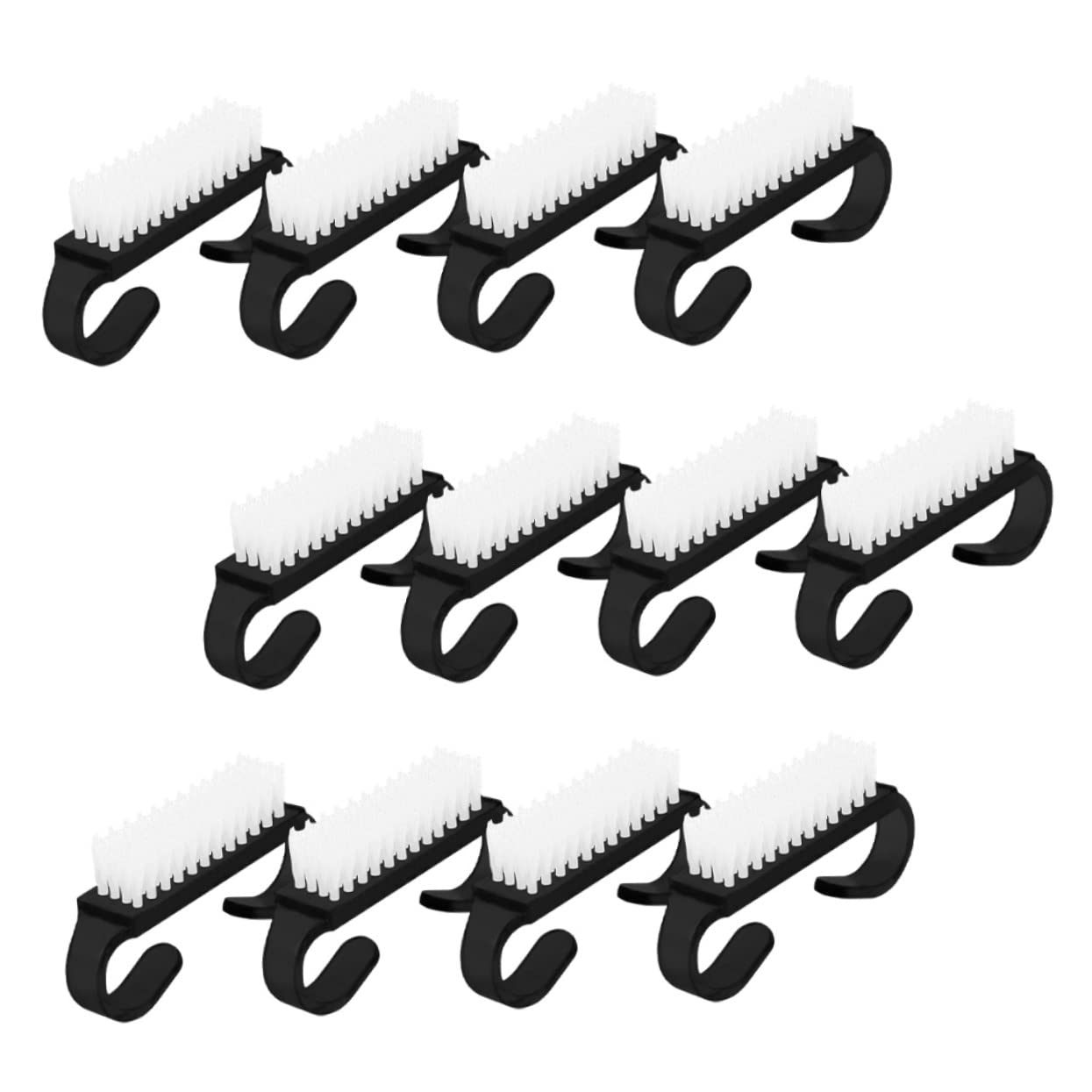 12pcs Nail & Face Cleaning Brushes - Manicure & Skincare Tools for Home Use