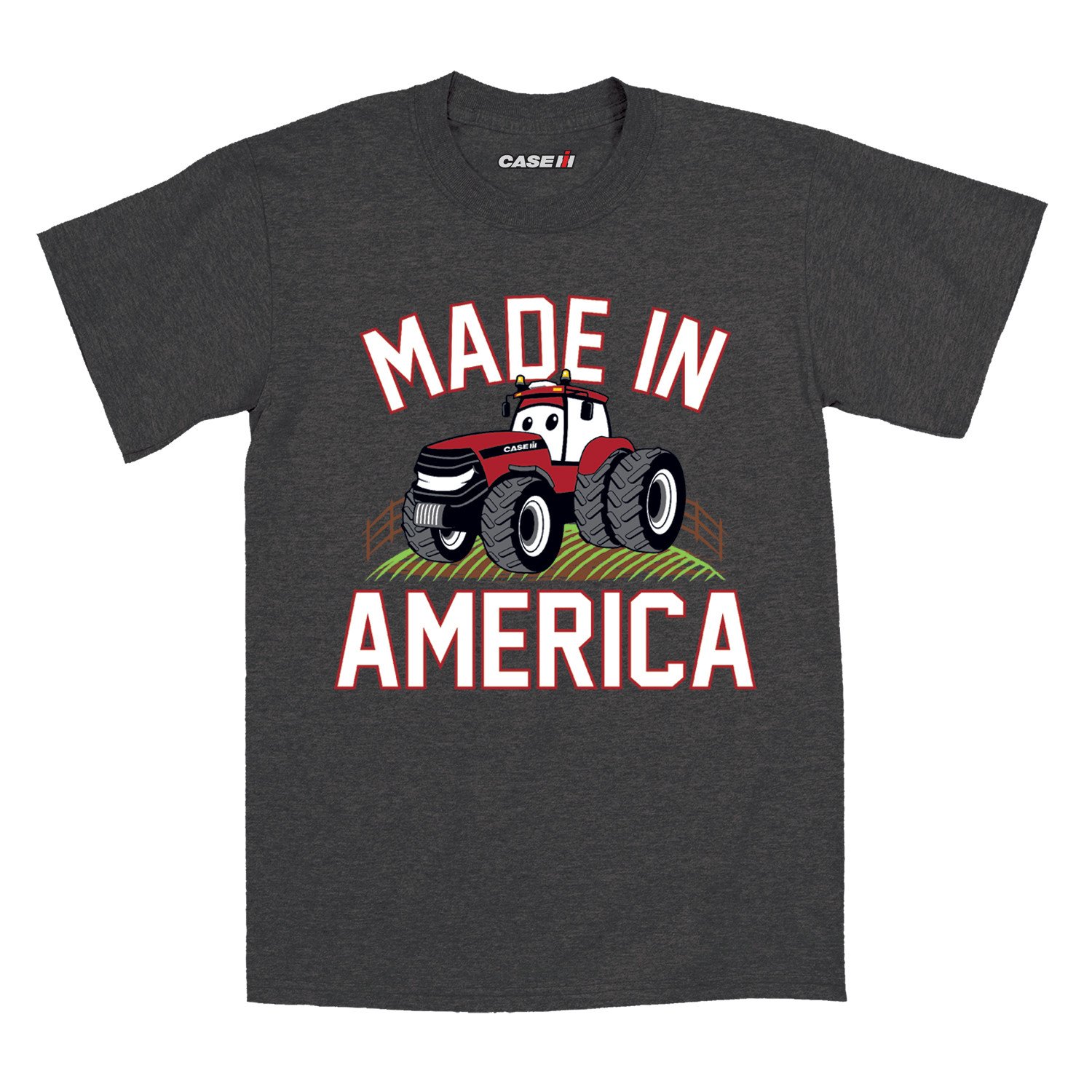 Case IH Toddler Short Sleeve Graphic T-Shirt - 100% Cotton American Made Boys & Girls Tee - Perfect for Farm Visits, Outdoor Play & Casual Wear