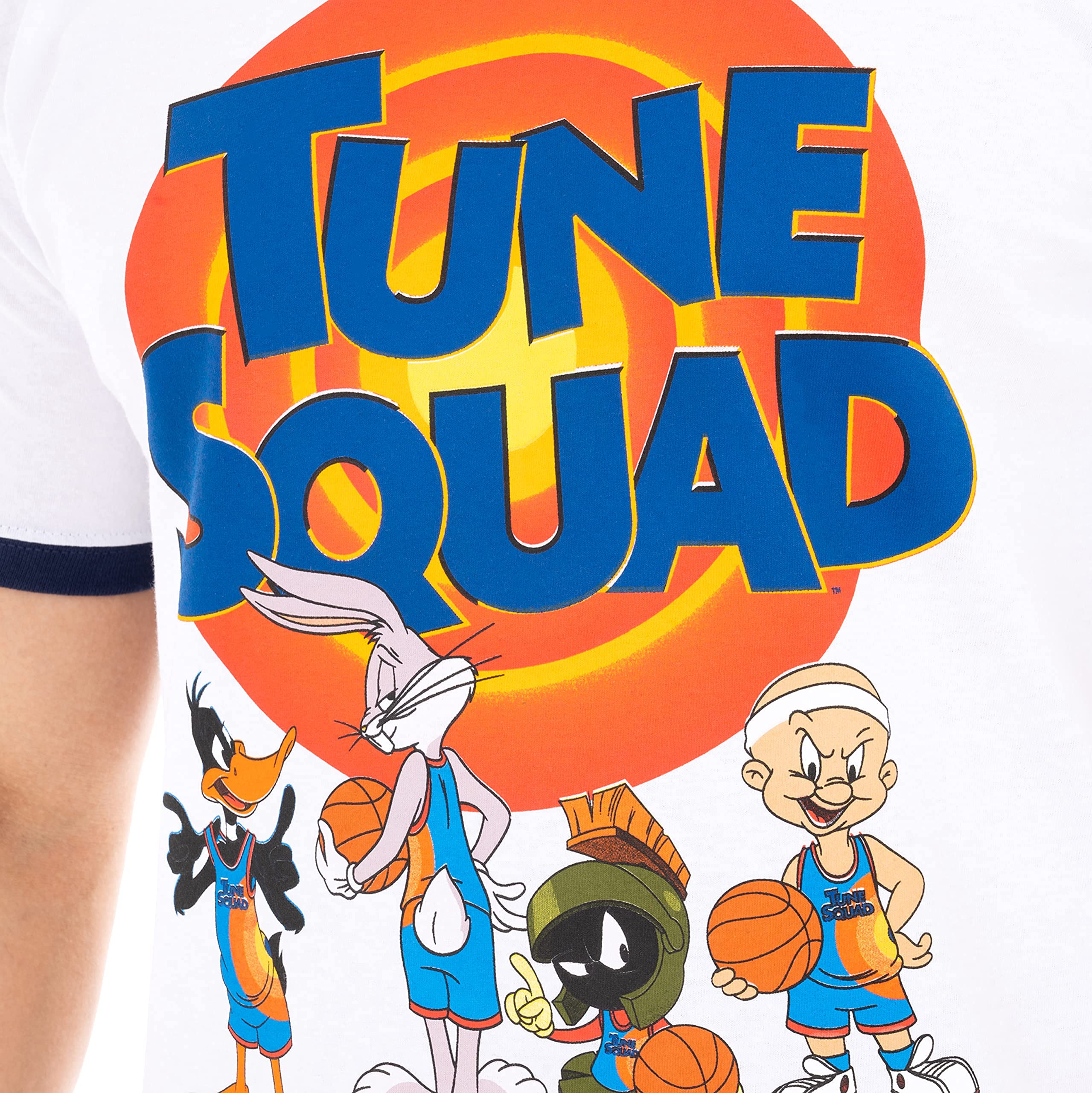 Space Jam Men's T-Shirt - Official NBA Basketball Movie Graphic Tee - Casual Cotton Shirt for Fans, Gifts & Everyday Wear