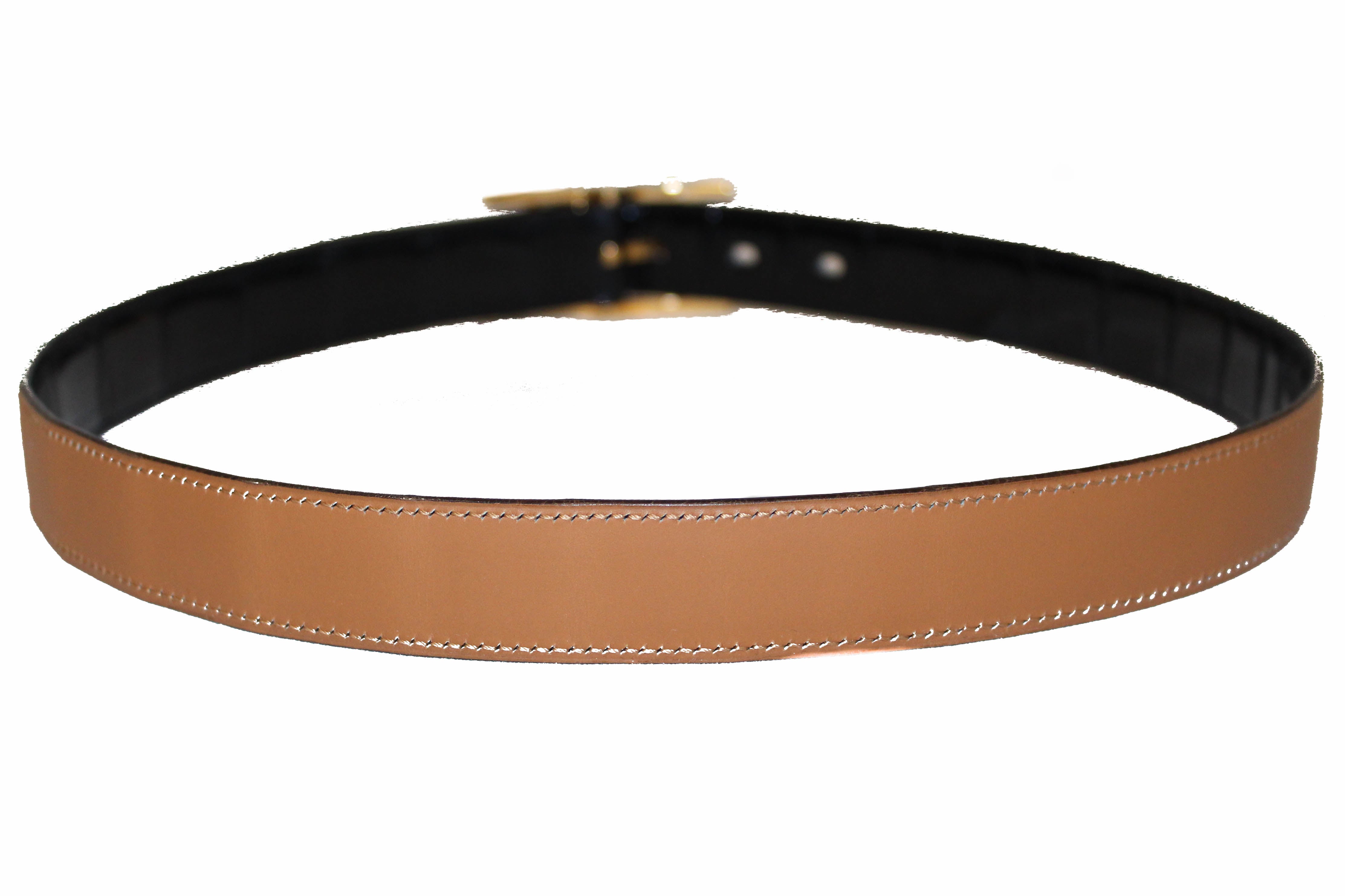 Authentic Hermes Reversible Belt - Black Crocodile Embossed & Brown Quentin Calfskin Leather | Luxury Dress Belt for Men | Perfect for Business, Formal Events & Special Occasions