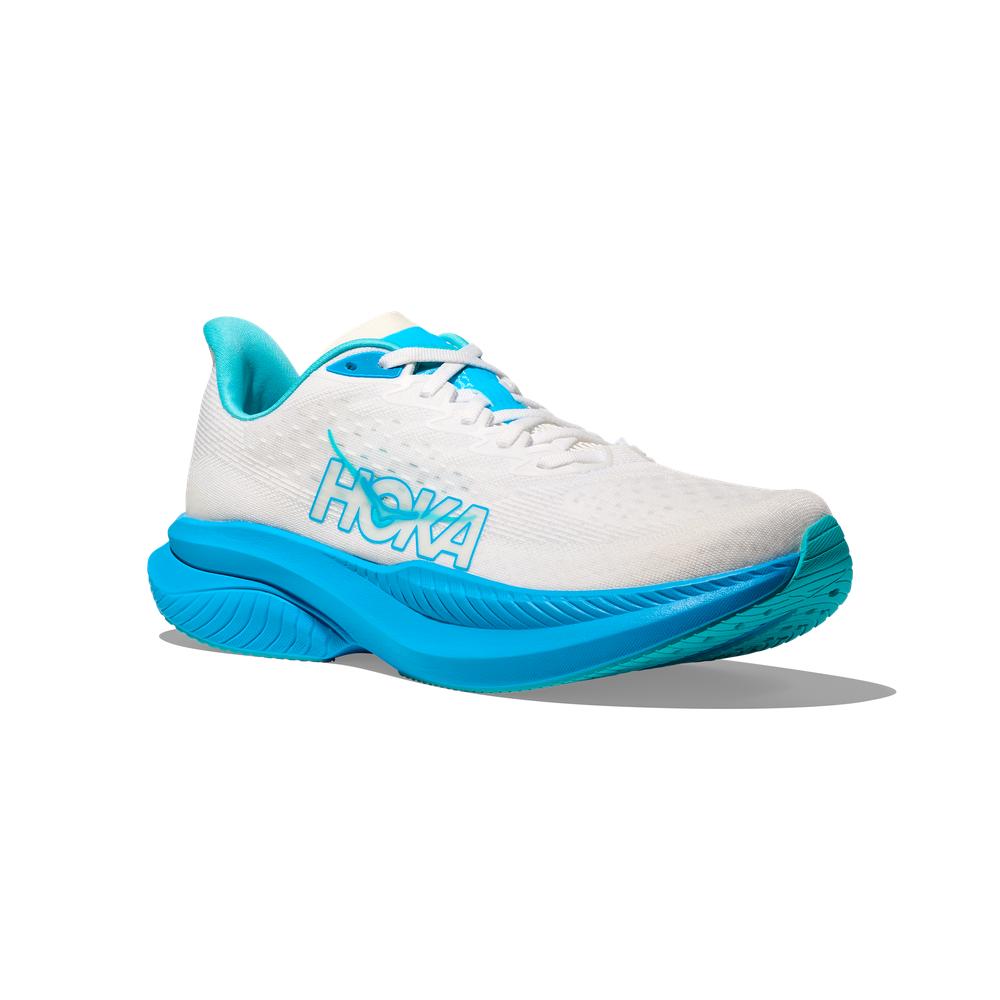 Nike Men's Air Jordan Mach 6 Basketball Shoes - White/Skyward Blue for Indoor & Outdoor Courts - Perfect for Training and Streetwear Fashion