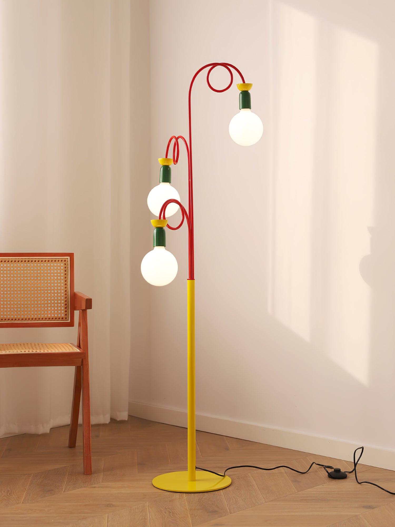 Circulo Play Floor Lamp - Modern LED Standing Light for Living Room, Bedroom & Office - Perfect for Reading, Relaxing & Decor