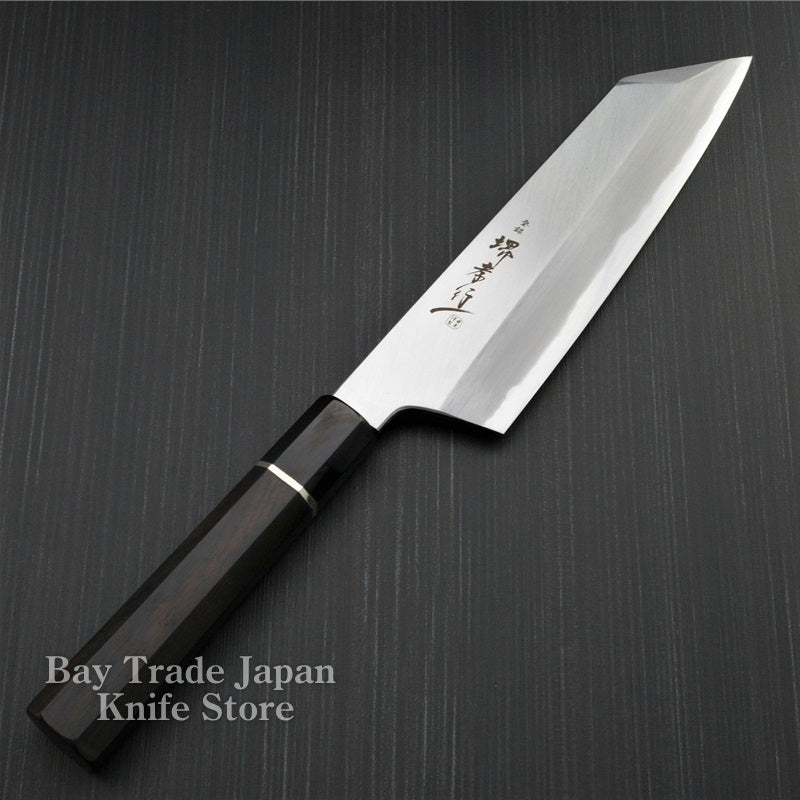 Premium SAKAI TAKAYUKI AOGAMI Super Blue Steel #2 Homura Santoku Knife 195mm - Japanese Chef Knife for Slicing, Dicing & Mincing - Perfect for Home Kitchens & Professional Use